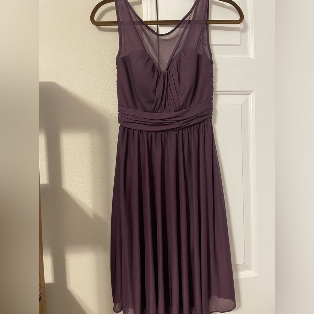 David’s Bridal Plum Dress